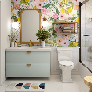 Цветная и яркая ванная комната: как преобразить санузел в Змеиногорске - zmeinogorsk.mebel54.com | фото