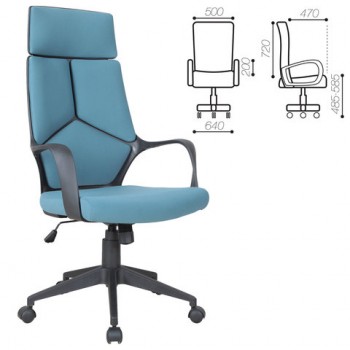 Кресло офисное BRABIX Prime EX-515 (голубая ткань) в Змеиногорске - zmeinogorsk.mebel54.com | фото