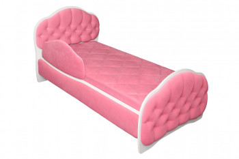 Кровать 170 Гармония 89 Розовый (мягкий бортик) в Змеиногорске - zmeinogorsk.mebel54.com | фото