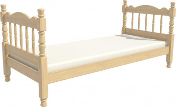 Кровать одинарная Аленка из массива сосны 800*1890 Сосна в Змеиногорске - zmeinogorsk.mebel54.com | фото