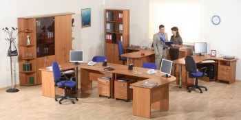 Мебель для персонала Альфа 61 Ольха в Змеиногорске - zmeinogorsk.mebel54.com | фото