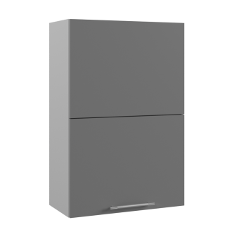 Ройс ВПГПМ 600 Шкаф верхний высокий Blum Aventos HF (Графит софт/корпус Серый) в Змеиногорске - zmeinogorsk.mebel54.com | фото